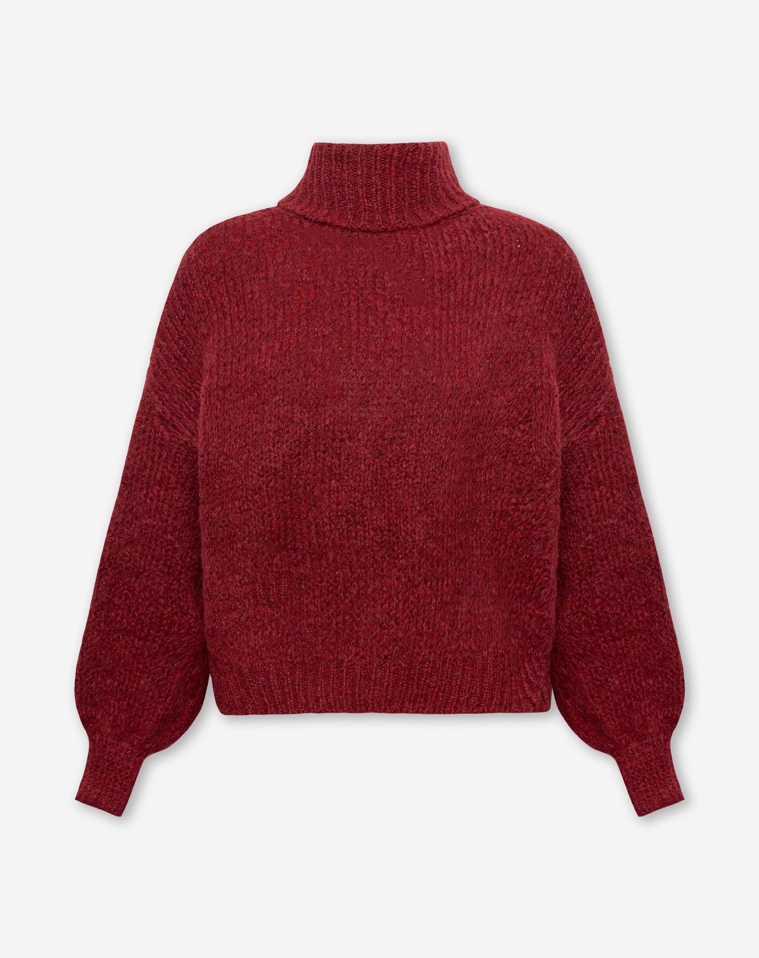 JAMIE COL KNIT BORDEAUX