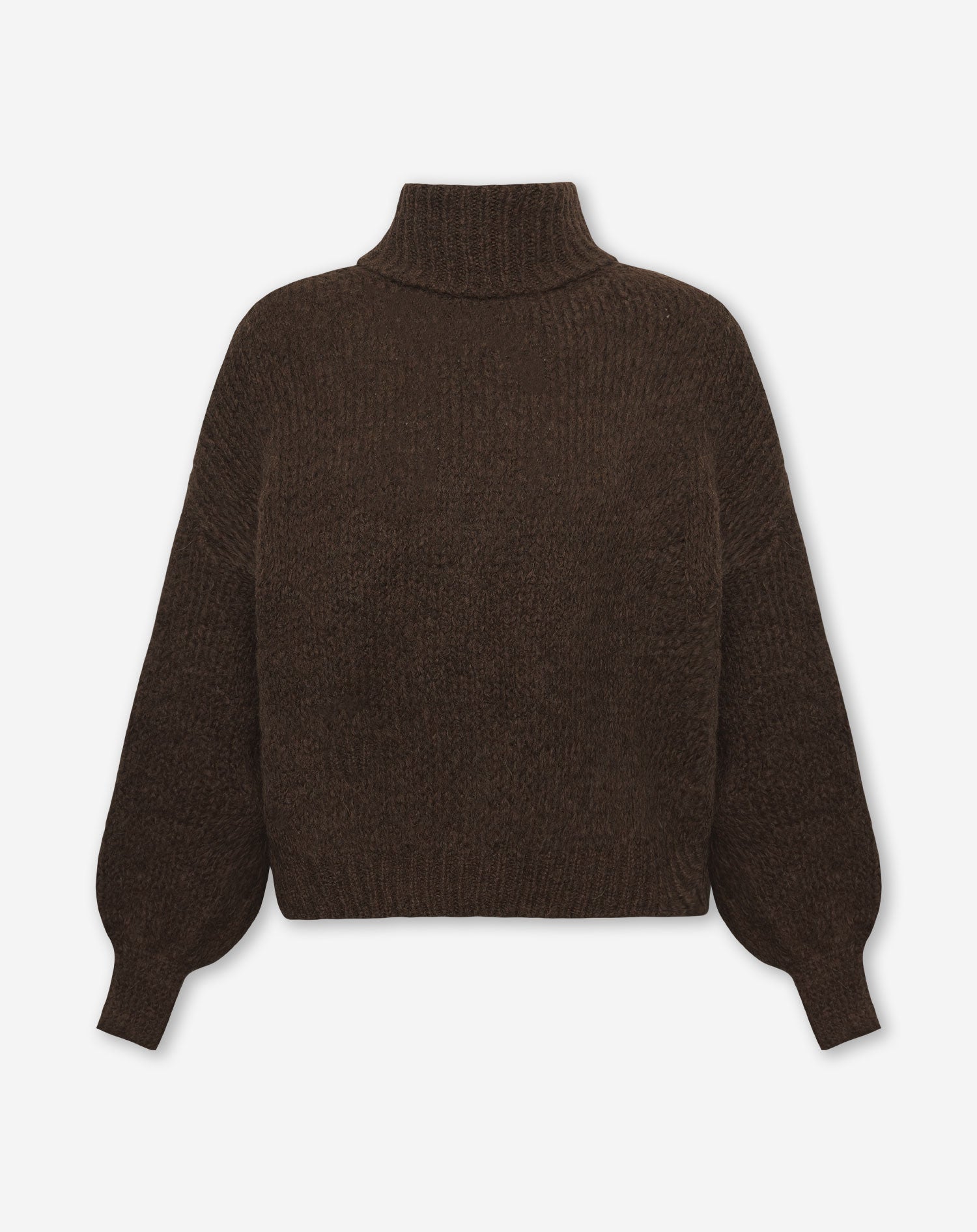 JAMIE COL KNIT BROWN