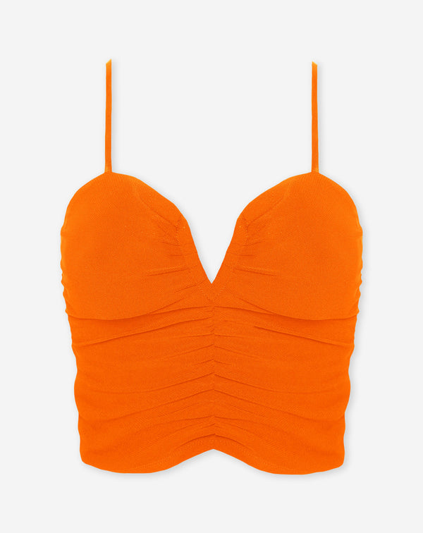 ELSA RUCHED CAMI TOP ORANJE