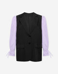 ELIN STRIPE SLEEVE BLAZER LILA