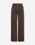 LEOPARD COMFORT WIDE LEG JEANS BRUIN