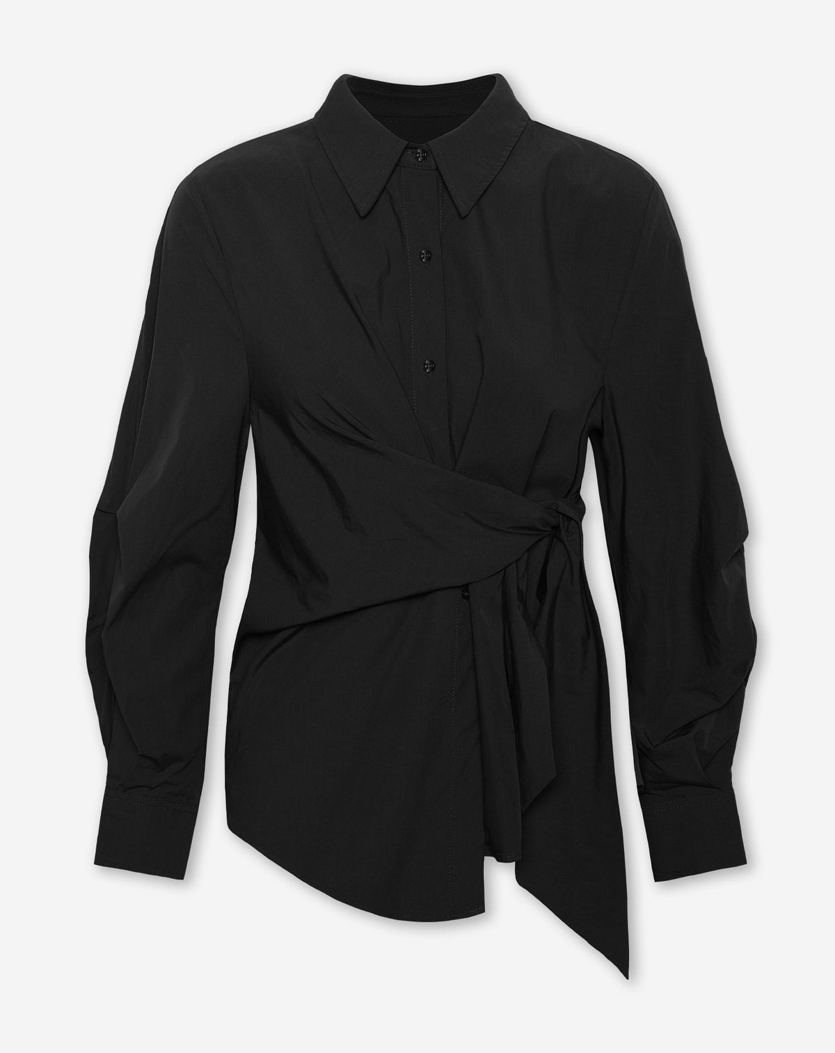 LAILY WRAP BLOUSE BLACK