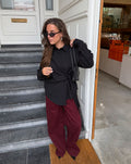 LAILY WRAP BLOUSE BLACK