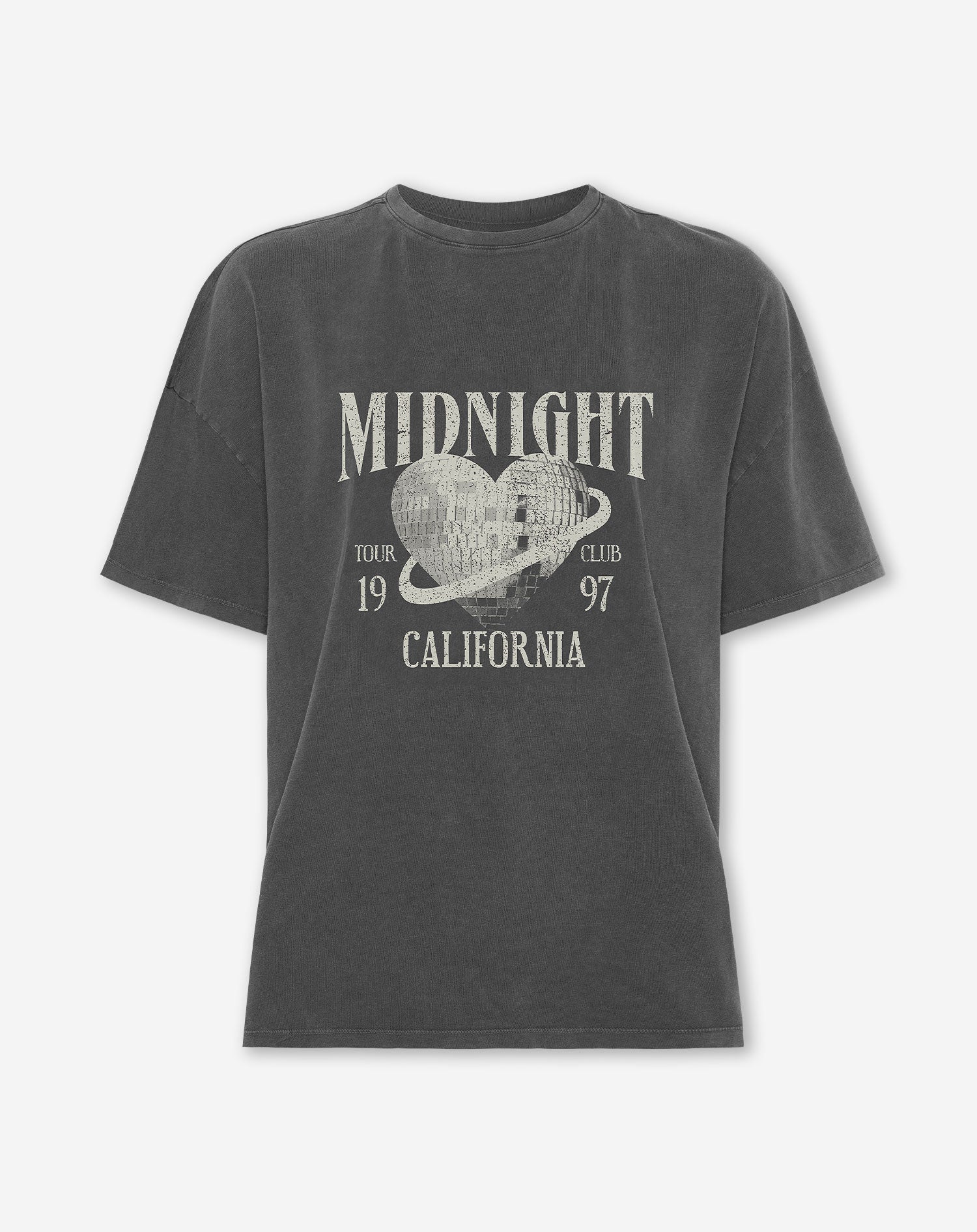 MIDNIGHT CALIFORNIA OVERSIZED TEE GREY | Most Wanted