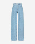 PEARL ALLOVER STRAIGHT LEG JEANS LICHTBLAUW