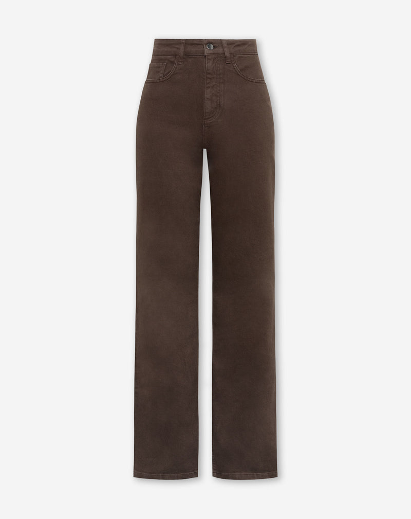 BOOTCUT JEANS BROWN