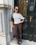 BOOTCUT JEANS BROWN