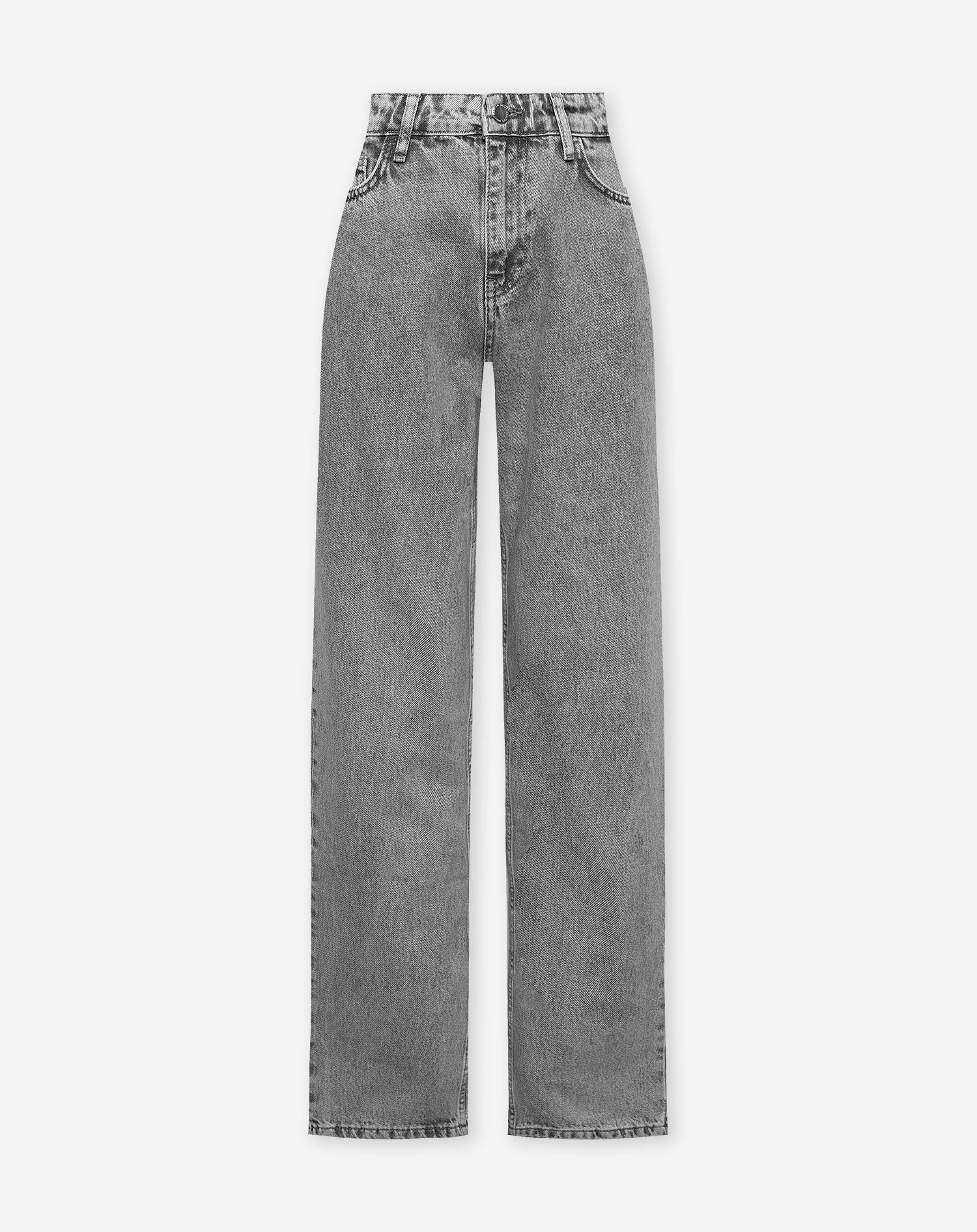 DENIM STRAIGHT LEG JEANS LICHTGRIJS