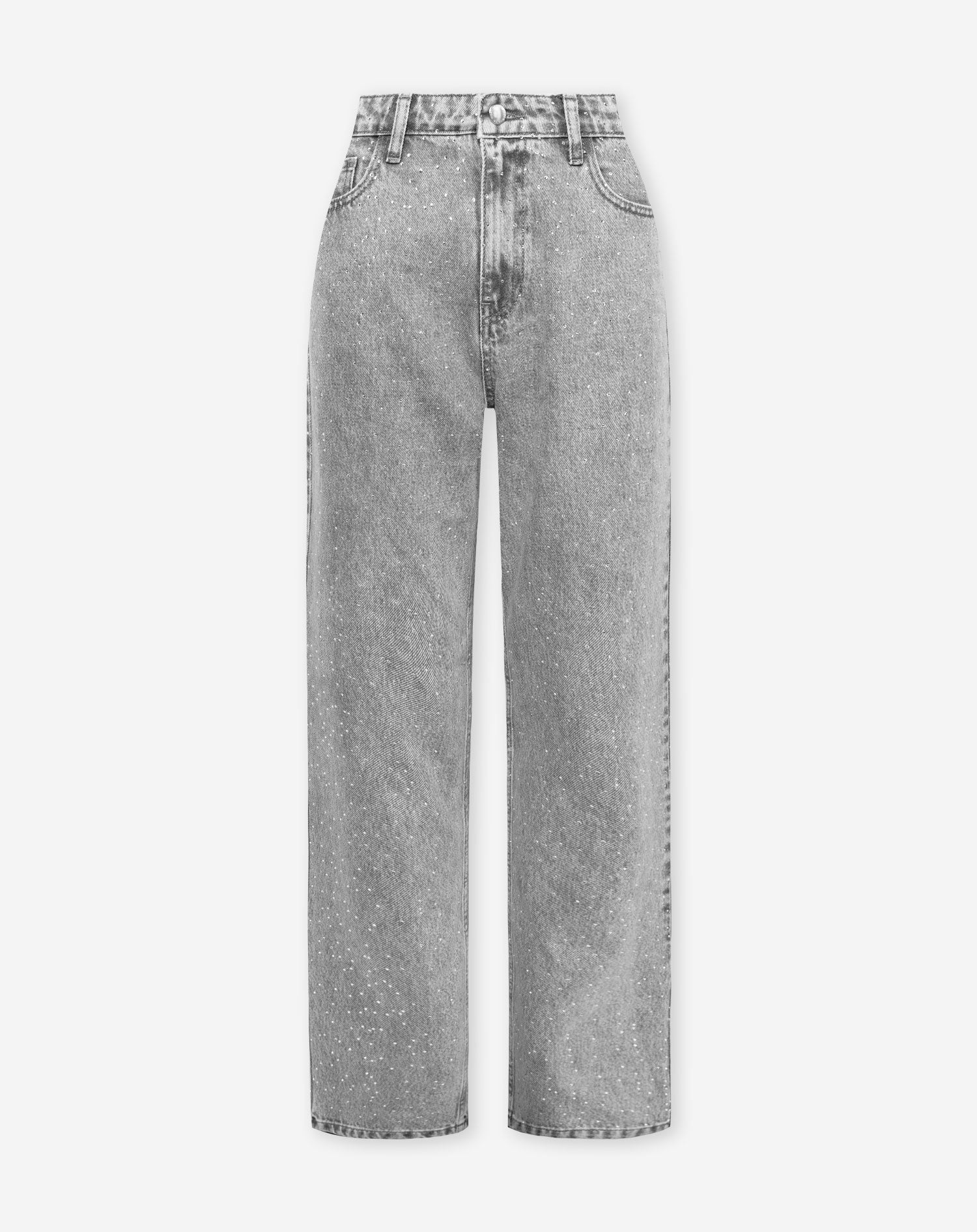 SMALL DIAMOND STRAIGHT LEG JEANS LIGHT GREY