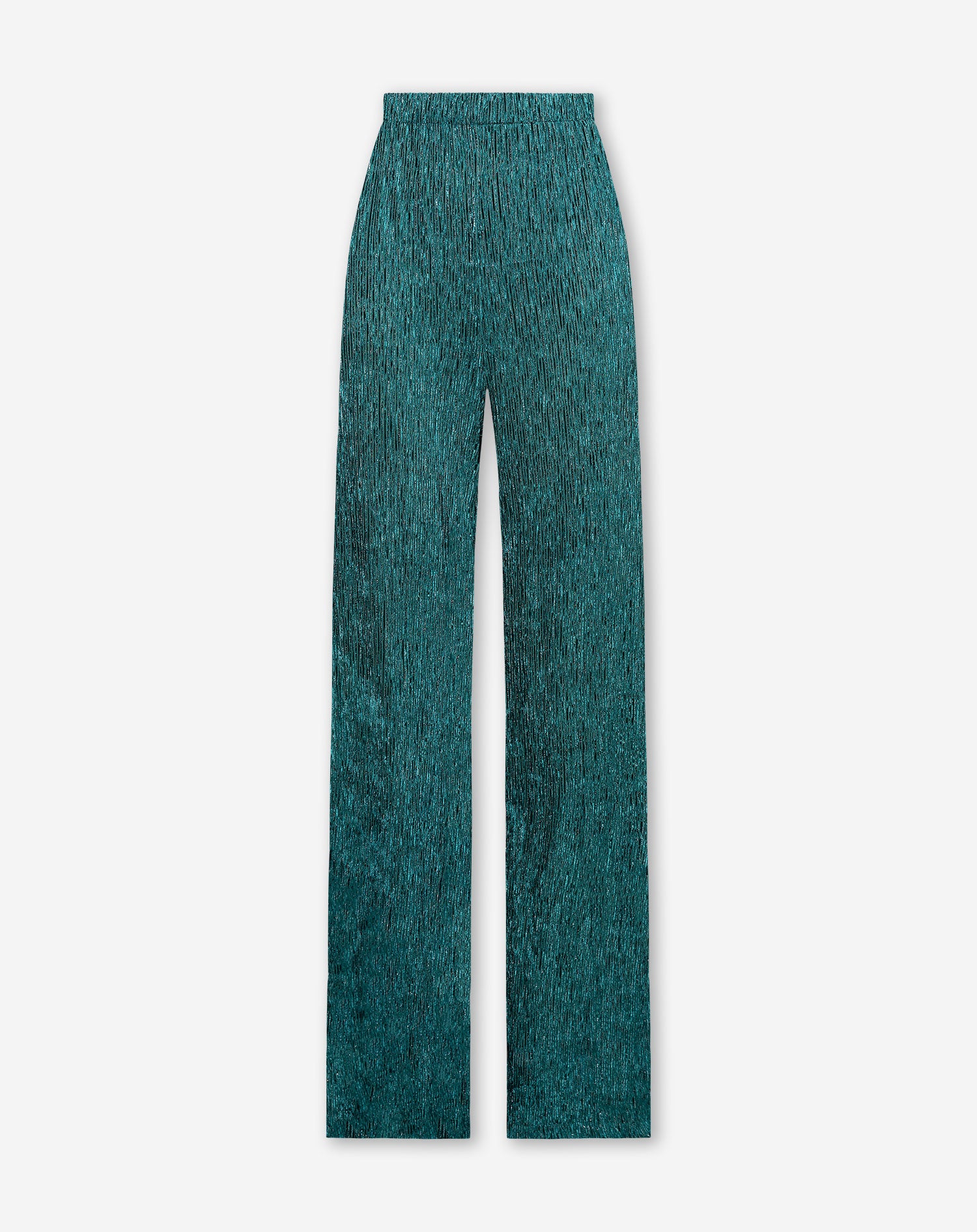 PLISSE LUREX PANTALON GROEN