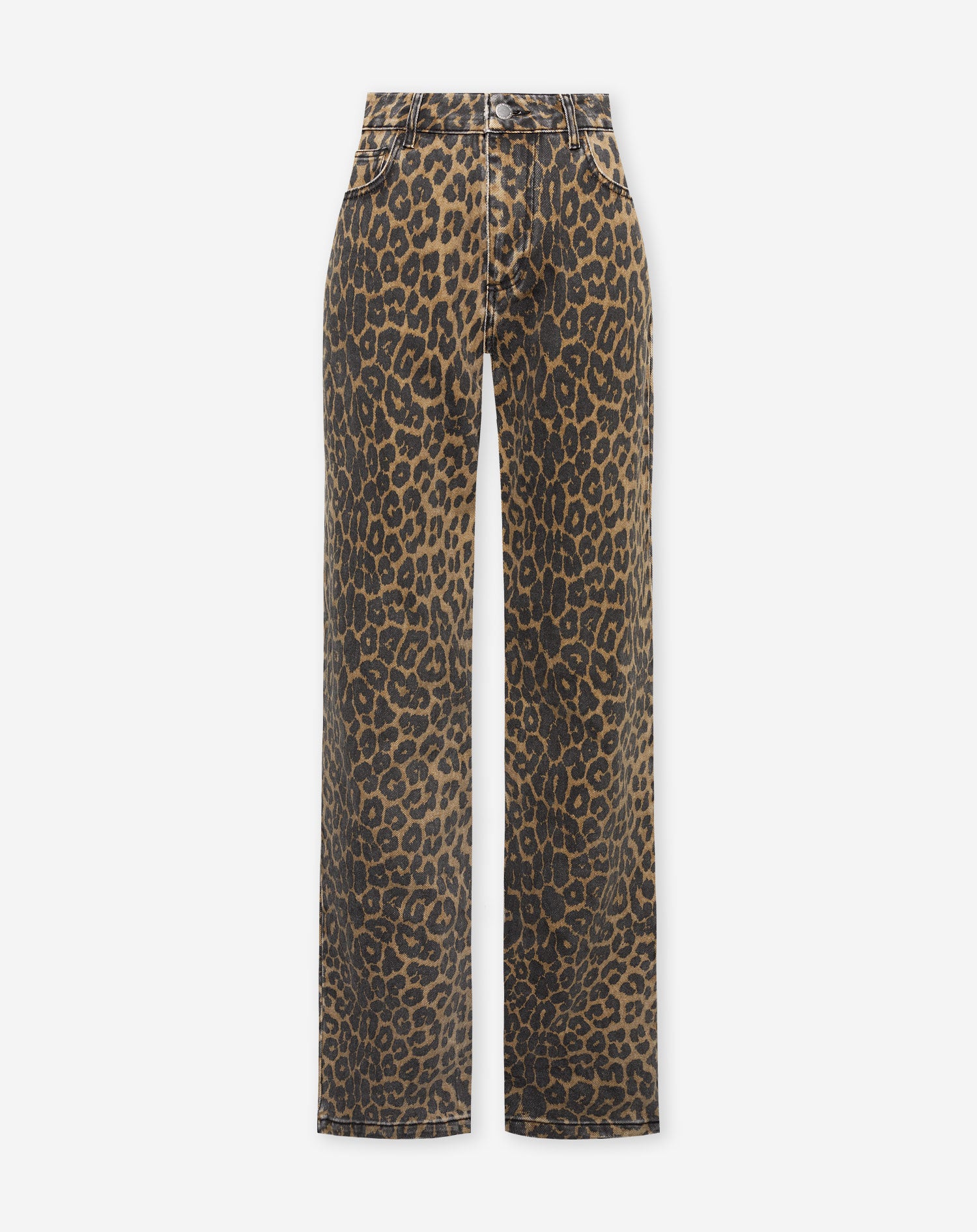 LEOPARD ALLOVER JEANS BLACK | Most Wanted