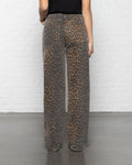 LEOPARD ALLOVER JEANS BLACK