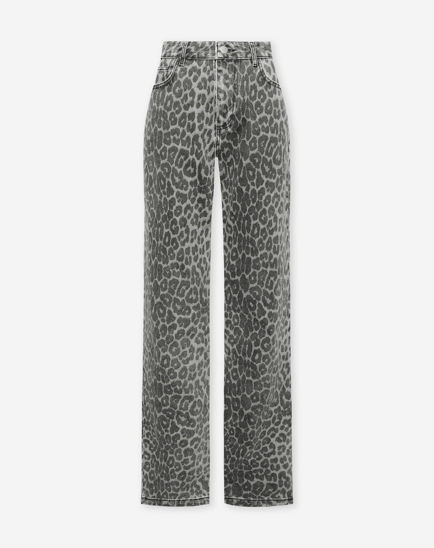 LEOPARD ALLOVER JEANS GREY Most Wanted - Main Image