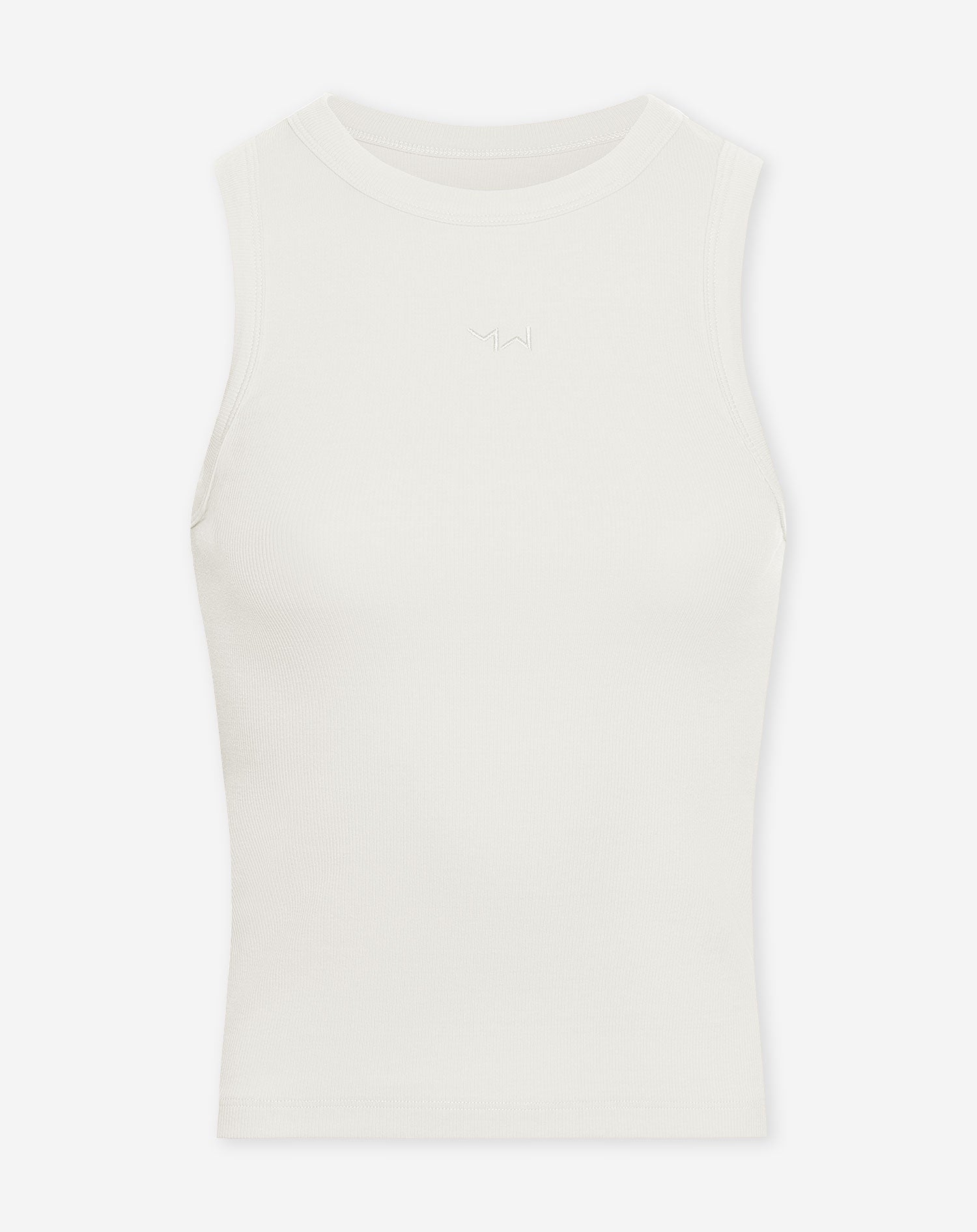 RACERBACK EMBROIDERY TOP CRÈME