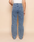 DENIM STRAIGHT LEG JEANS SKY BLUE