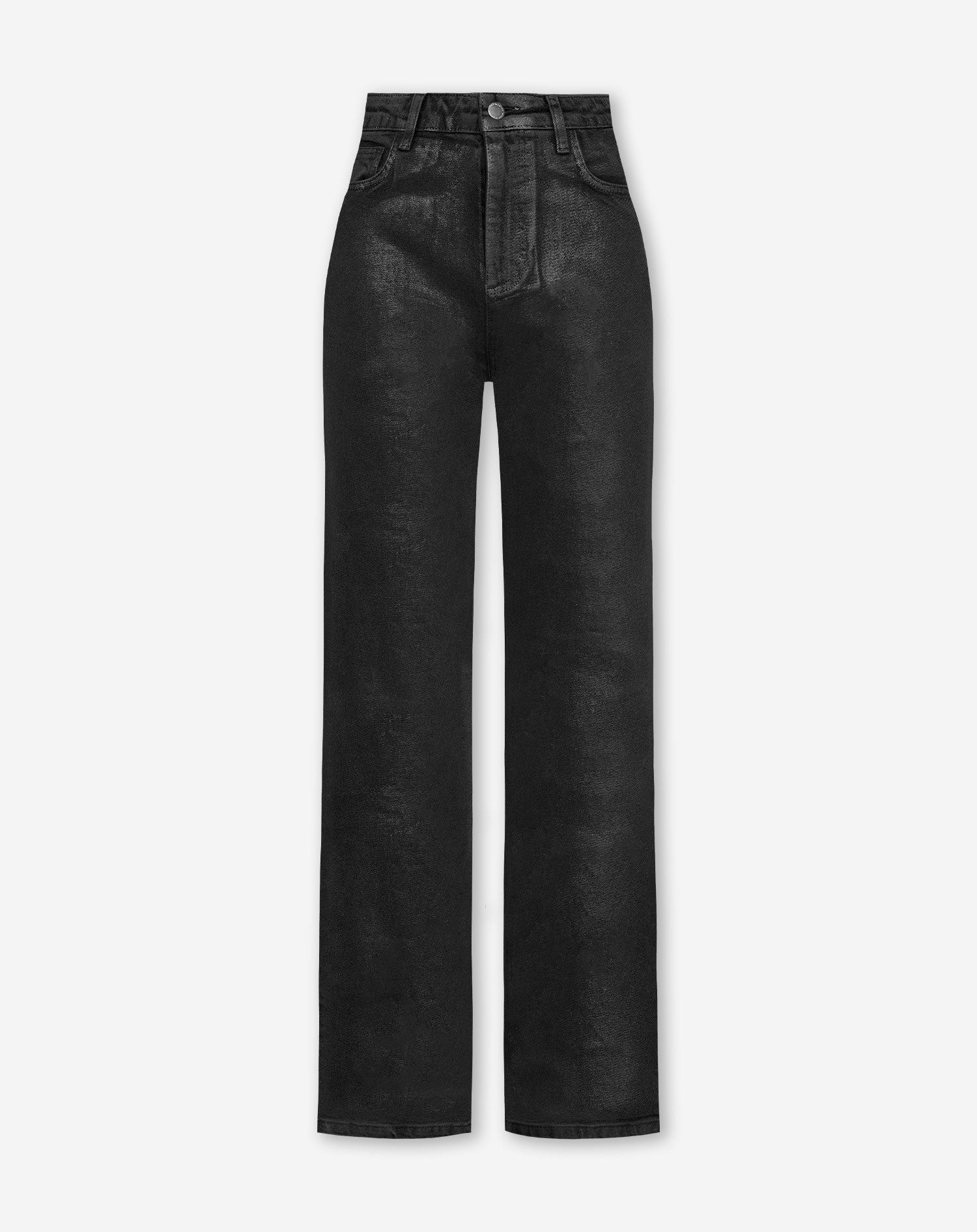 METALLIC BOOTCUT JEANS DARK GREY