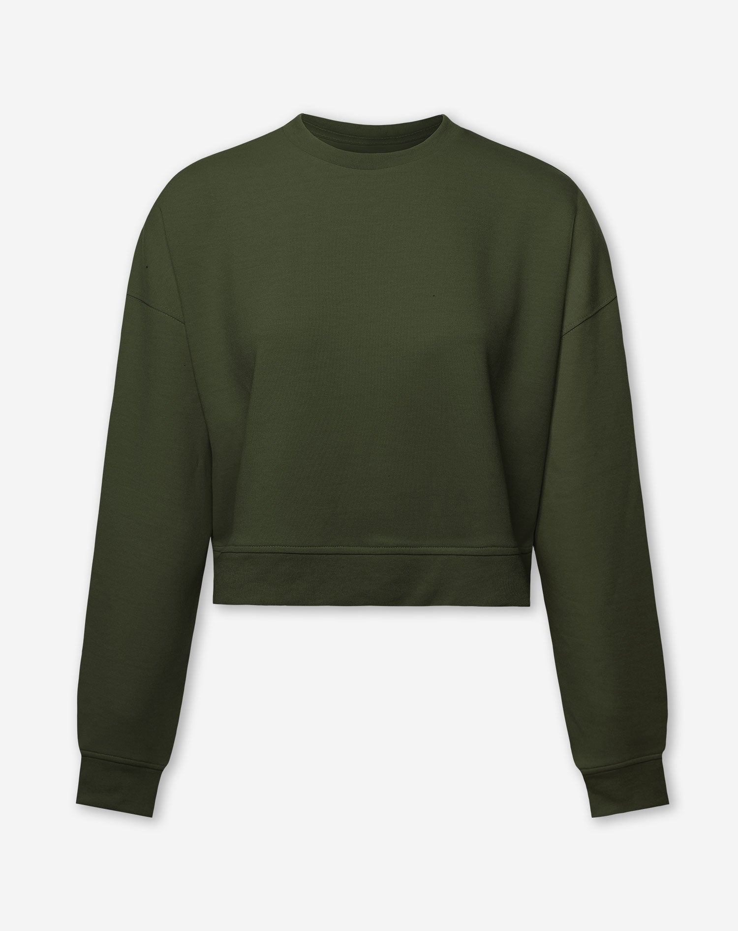 SCUBA CROPPED SWEATER ARMY