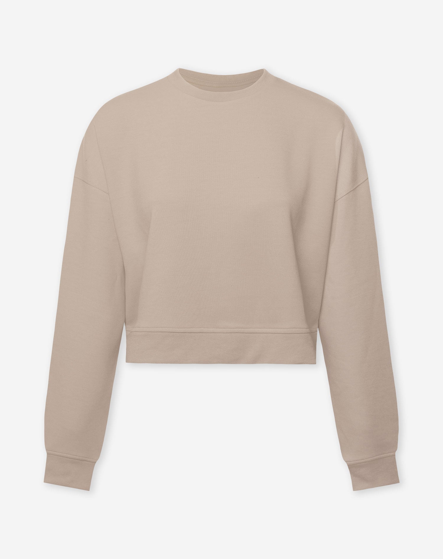 SCUBA CROPPED SWEATER BEIGE