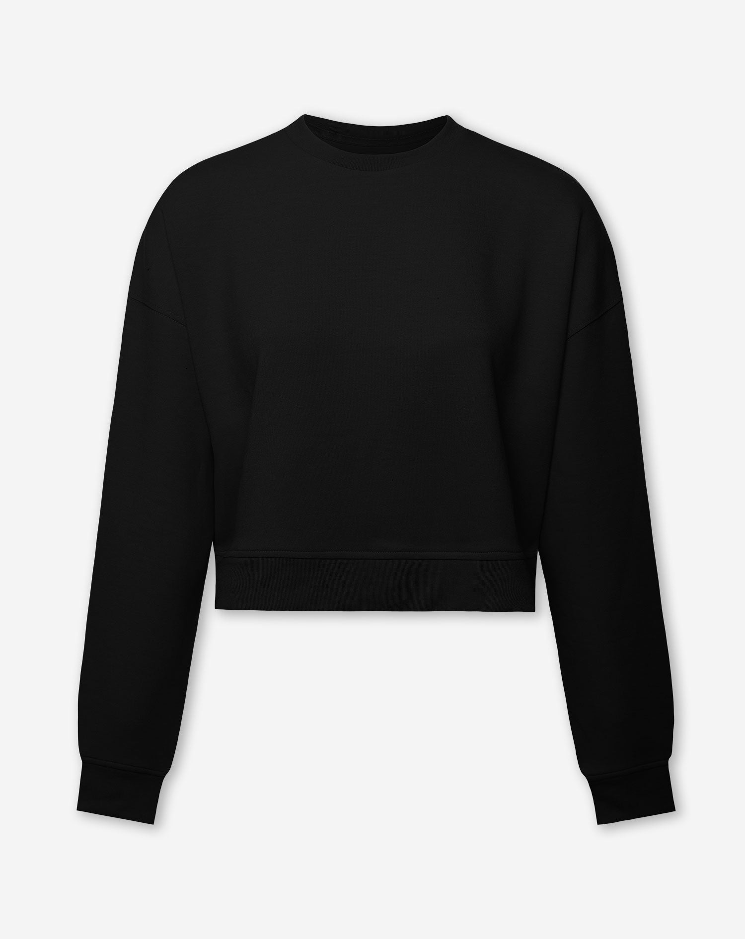 SCUBA CROPPED SWEATER BLACK