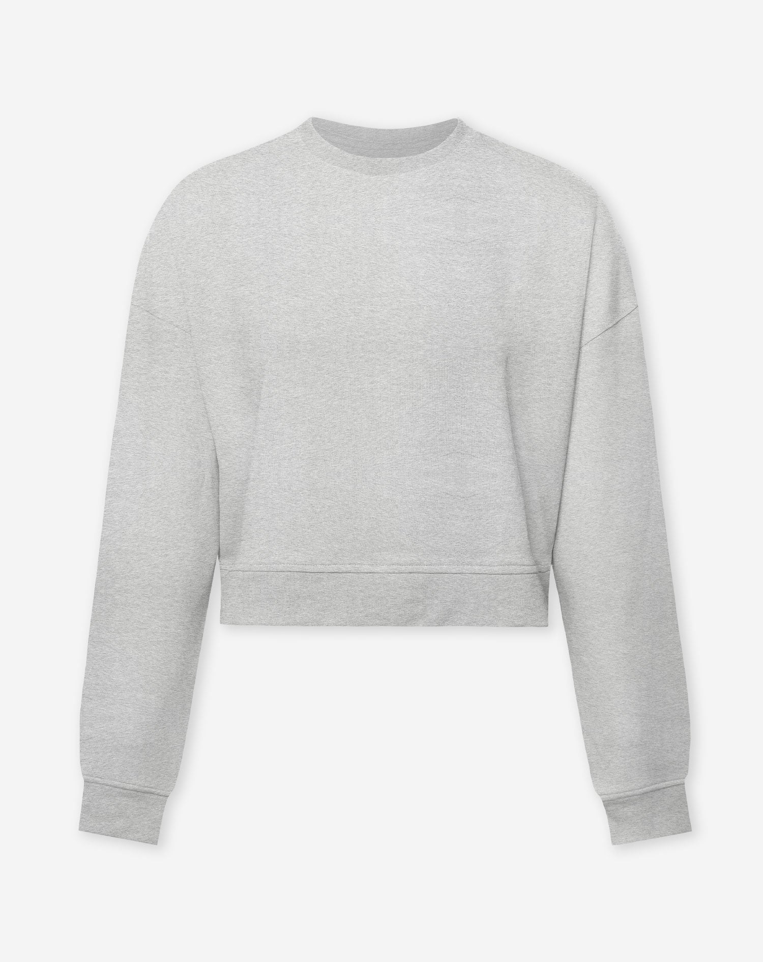 SCUBA CROPPED SWEATER LIGHT GREY