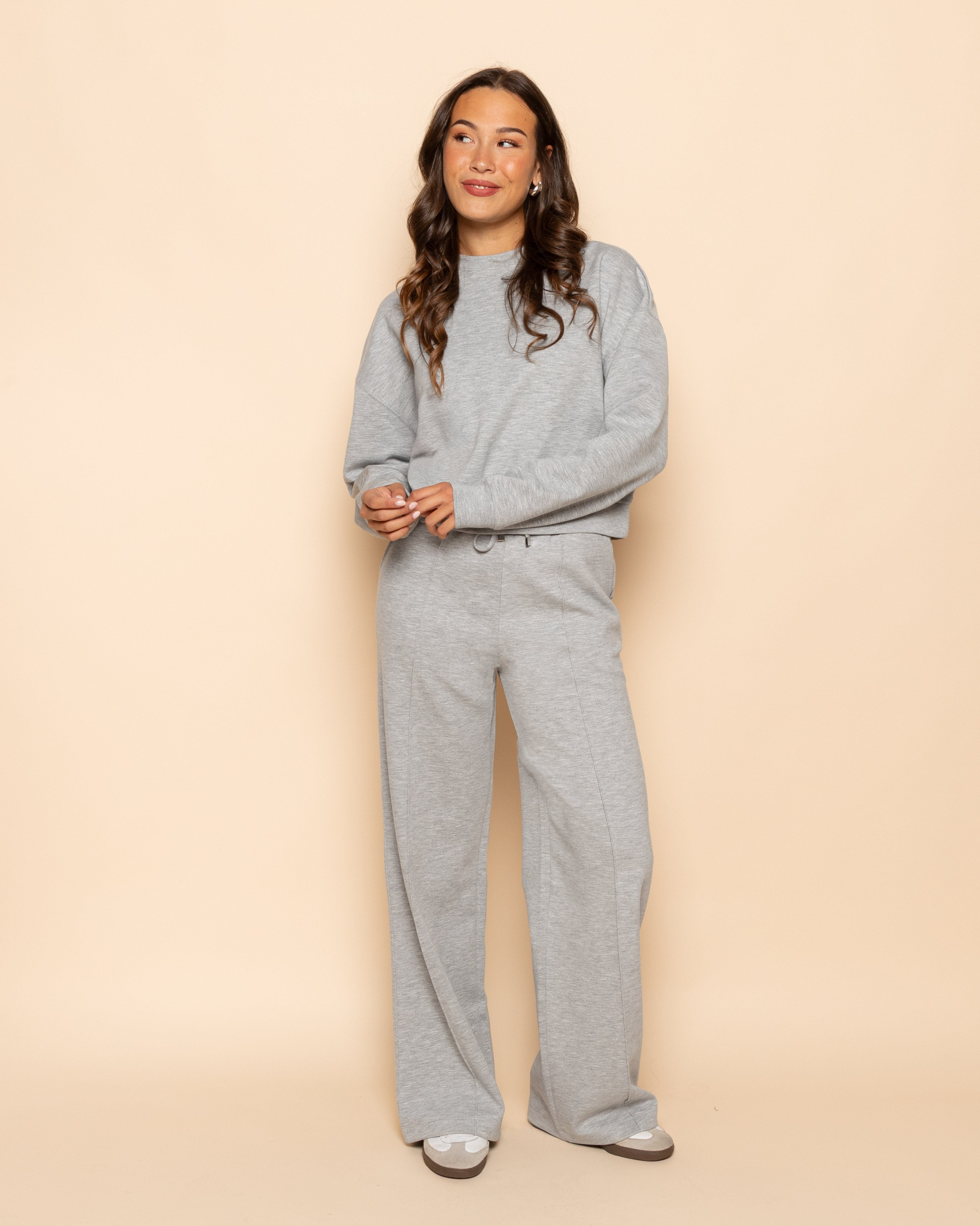 SCUBA PINTUCK PANTS LICHTGRIJS | Most Wanted