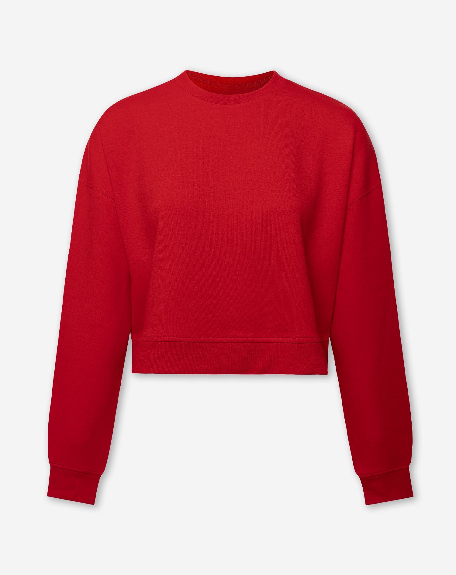 SCUBA CROPPED SWEATER RED