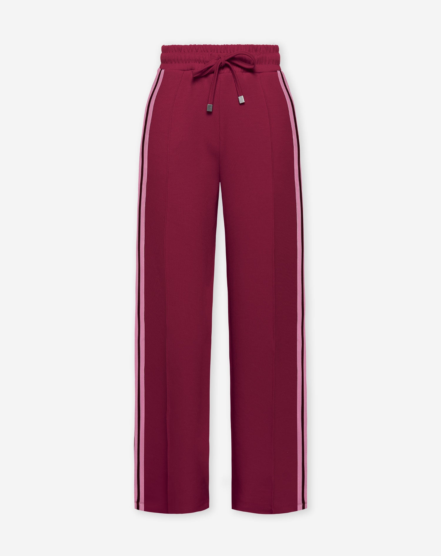 SCUBA PINTUCK TAPE PANTS TALL BURGUNDY