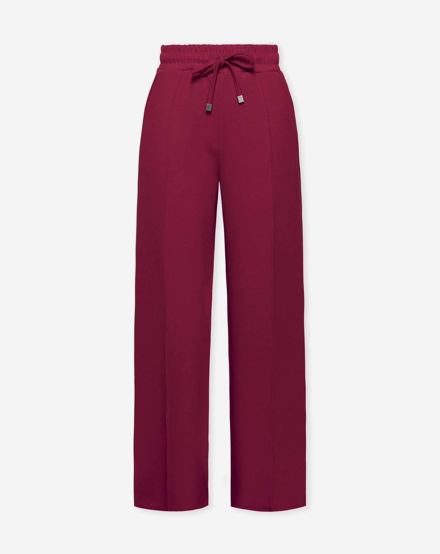SCUBA PINTUCK PANTS TALL BURGUNDY