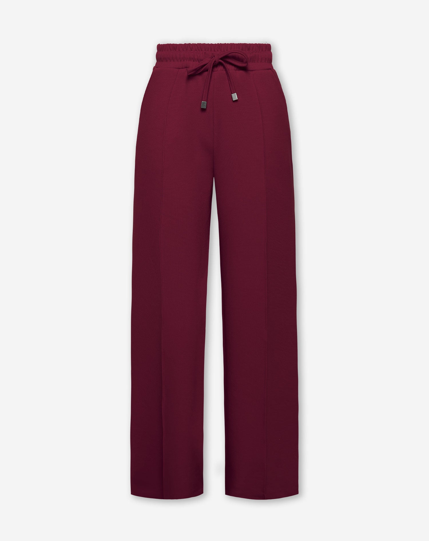 SCUBA PINTUCK PANTS DARK BURGUNDY