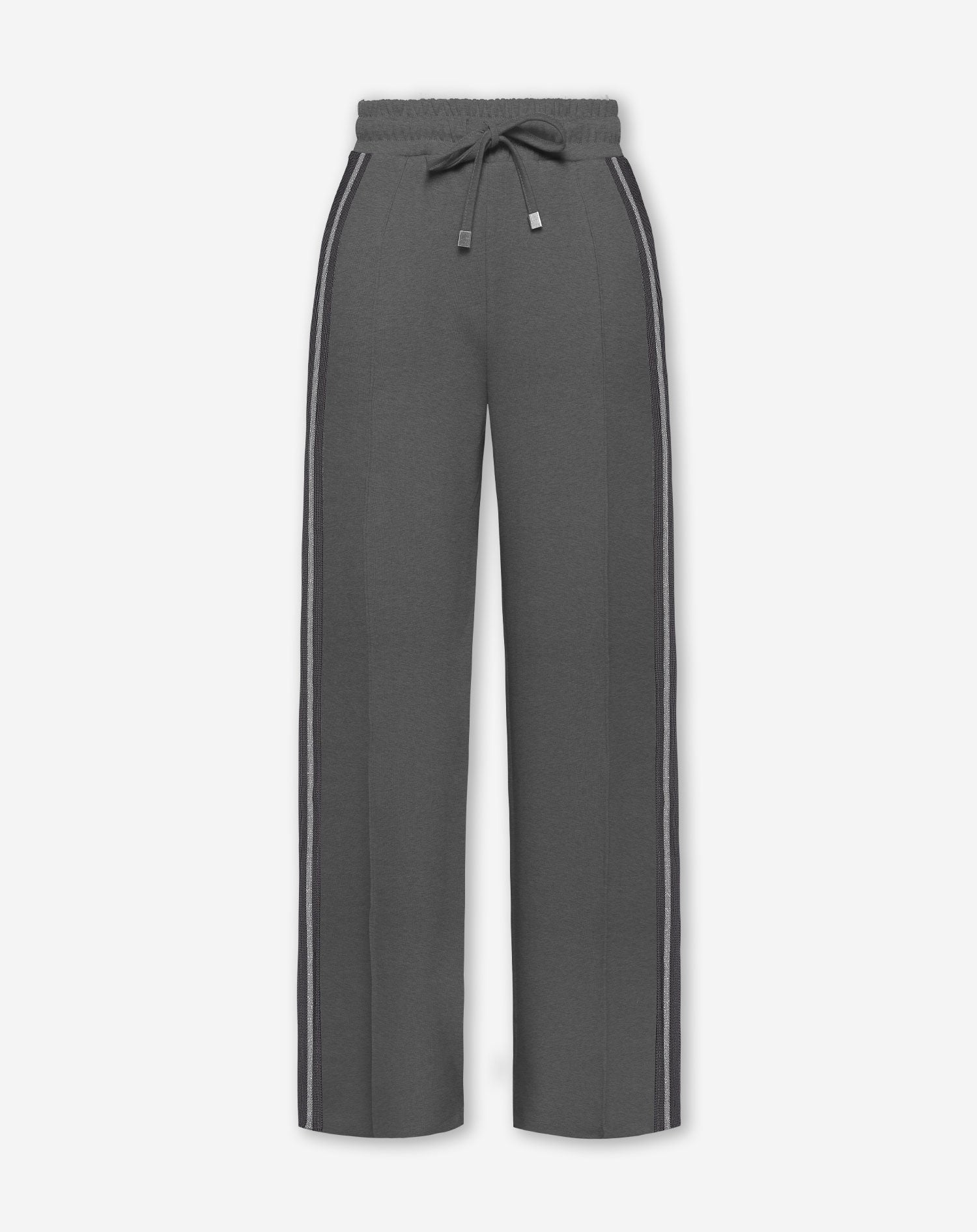 SCUBA PINTUCK TAPE PANTS PETITE DARK GREY