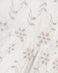 BILLIE JACQUARD LUREX SKIRT CRÈME