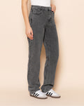 DENIM STRAIGHT LEG JEANS GREY