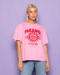 PARADISE IS CALLING OVERSIZED TEE ROZE