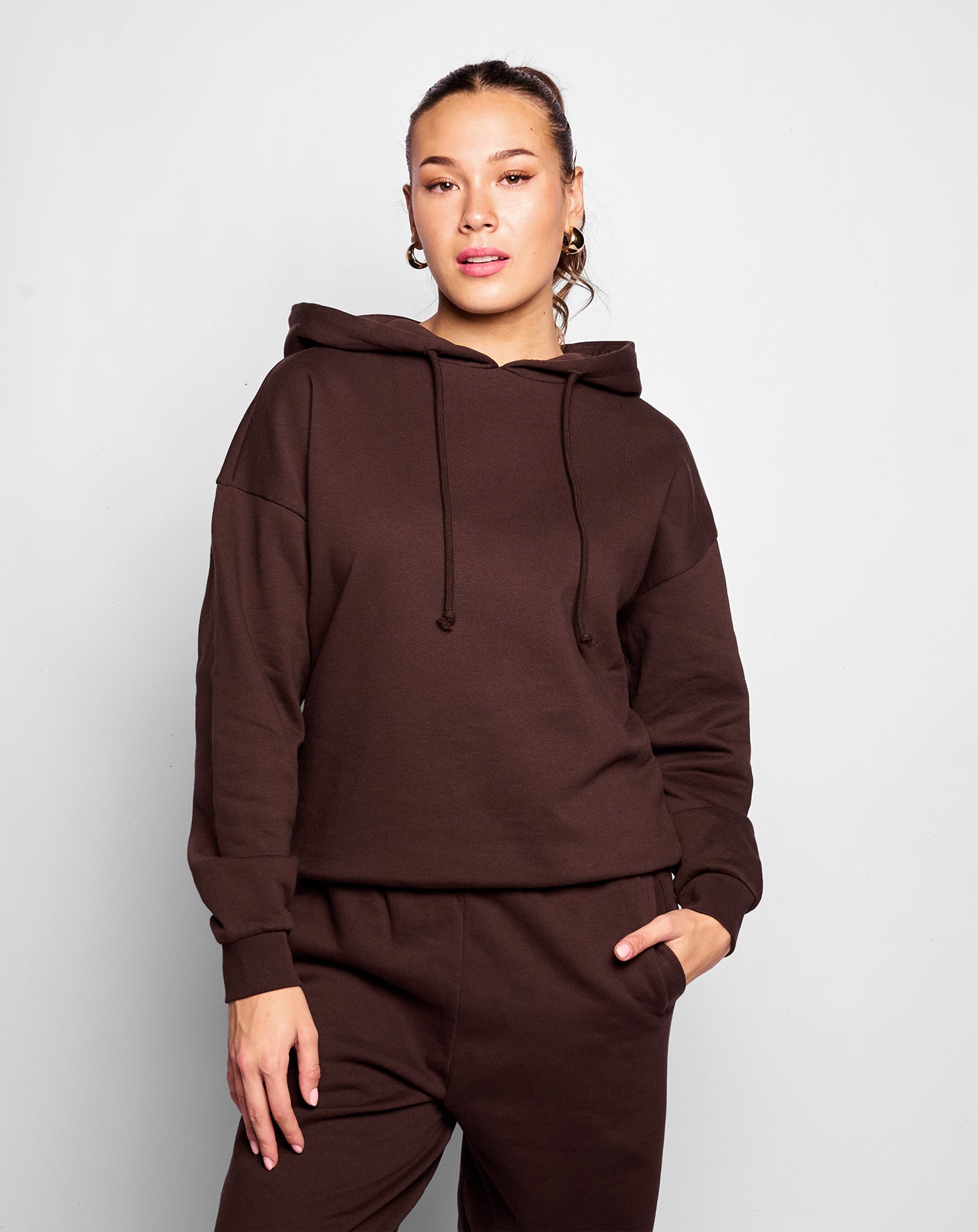 RIVA HOODED SWEATER BRUIN