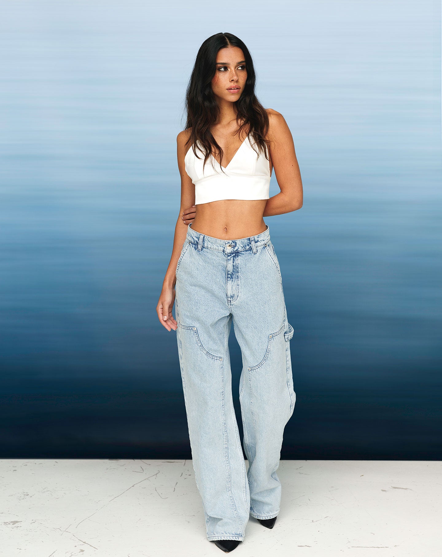 ROSIE STRAIGHT LEG JEANS LICHTBLAUW