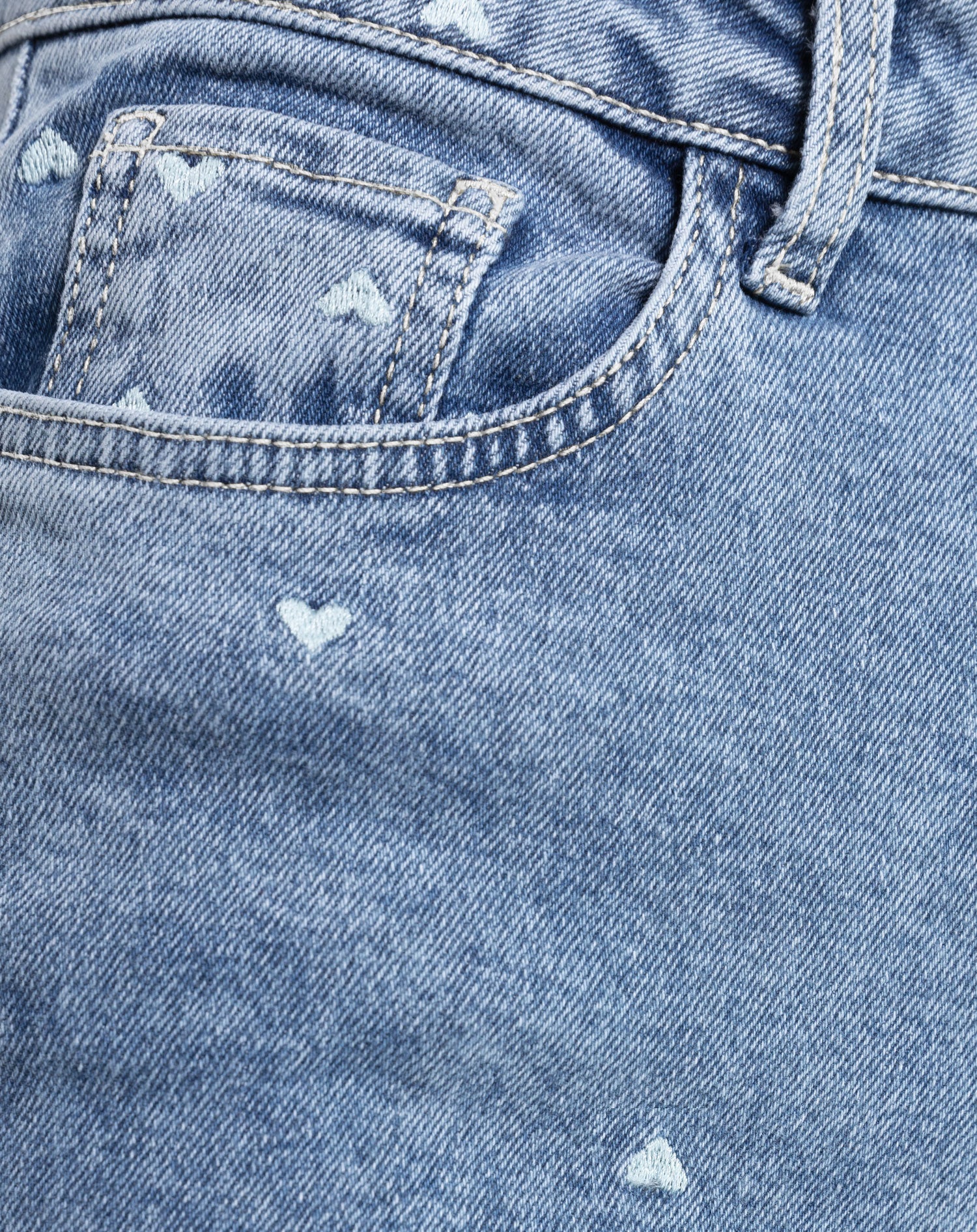 HEART BOOTCUT JEANS BLUE