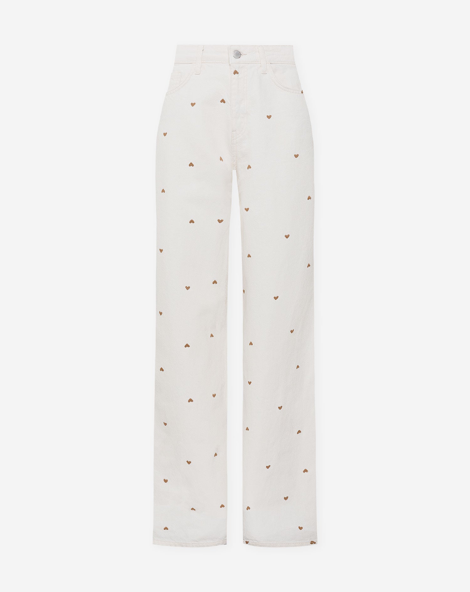 HEART BOOTCUT JEANS CRÈME