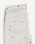 HEART BOOTCUT JEANS CRÈME