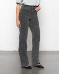 HEART BOOTCUT JEANS LIGHT GREY