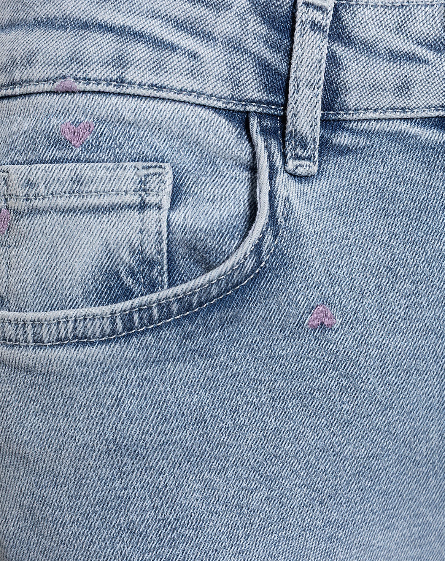 HEART BOOT CUT JEANS LILA