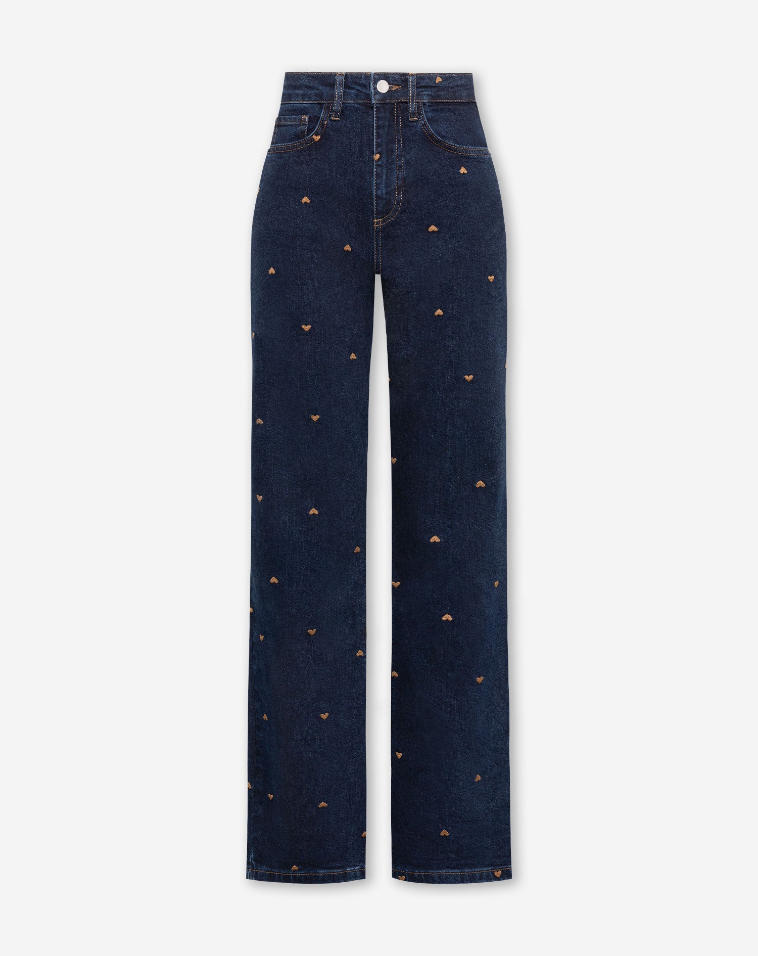 HEART BOOTCUT JEANS DONKERBLAUW