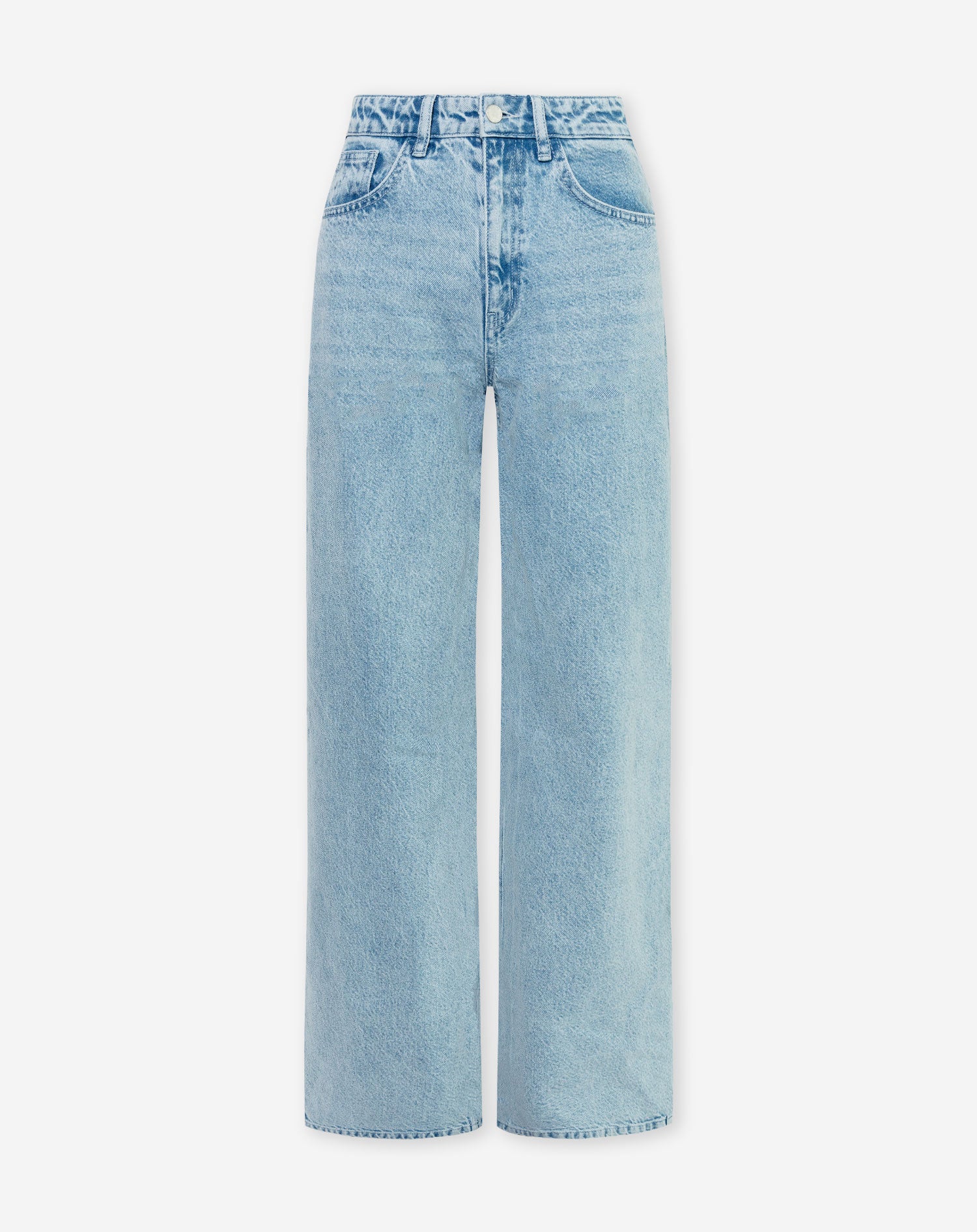 JEANS MIT WEITEM BEIN BLAU