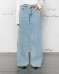 WIDE LEG JEANS BLUE