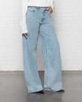 WIDE LEG JEANS BLUE