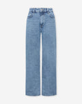 WIDE LEG JEANS MID BLAUW