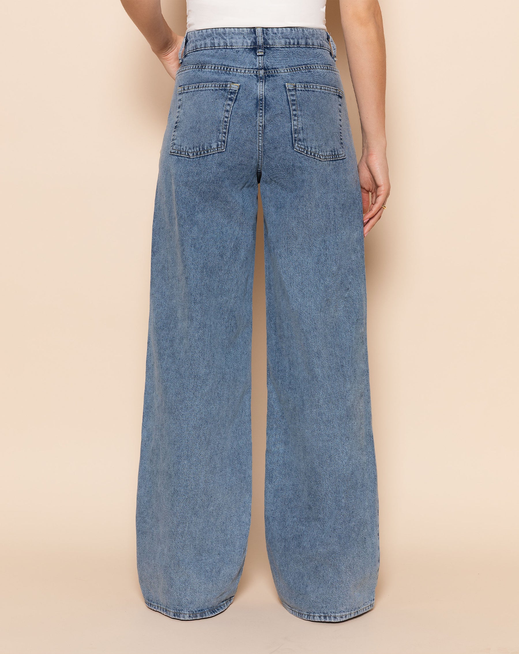 Maya Mid Waist Jeans - Blauw main image 0