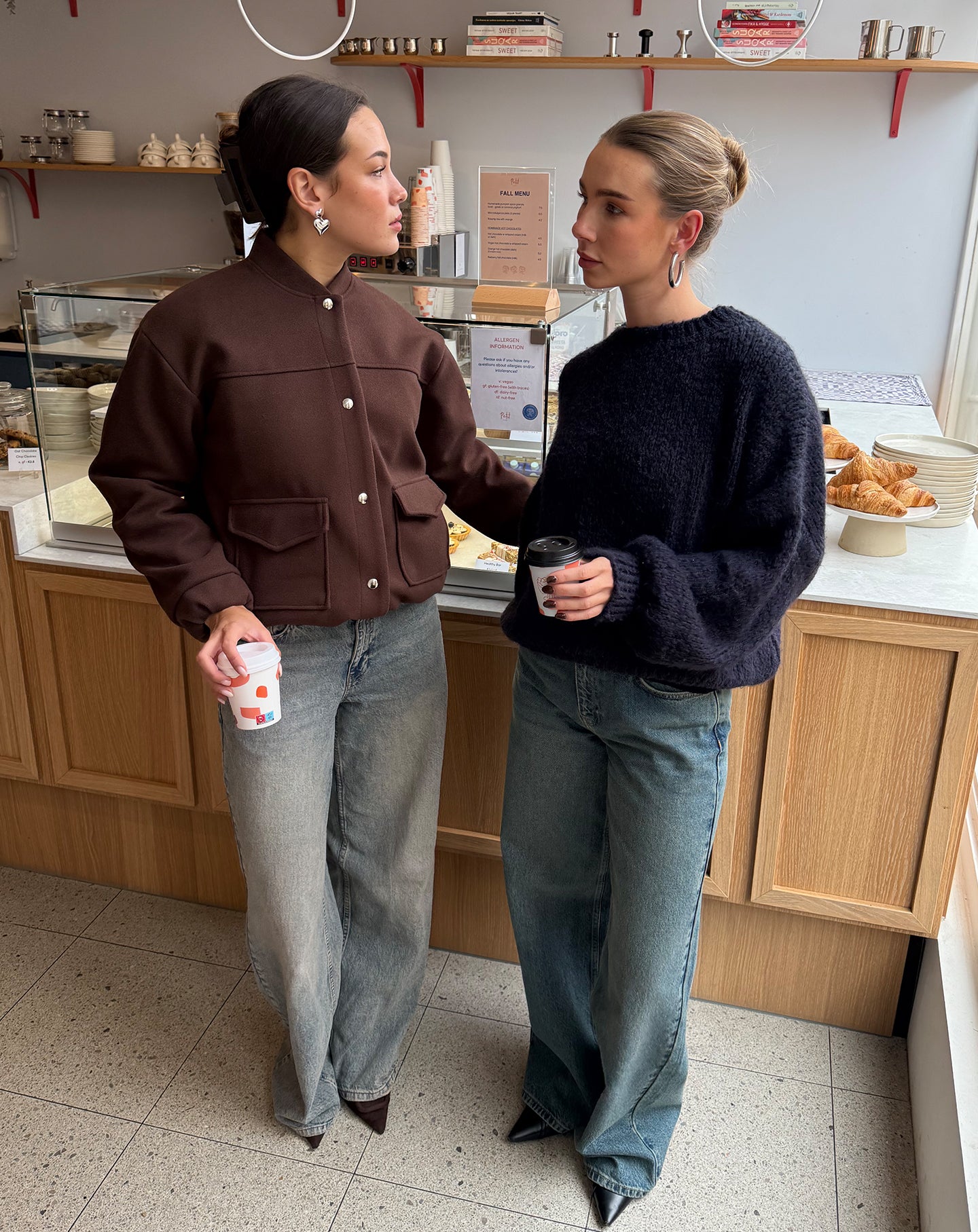 WIDE LEG JEANS TINTED BLUE