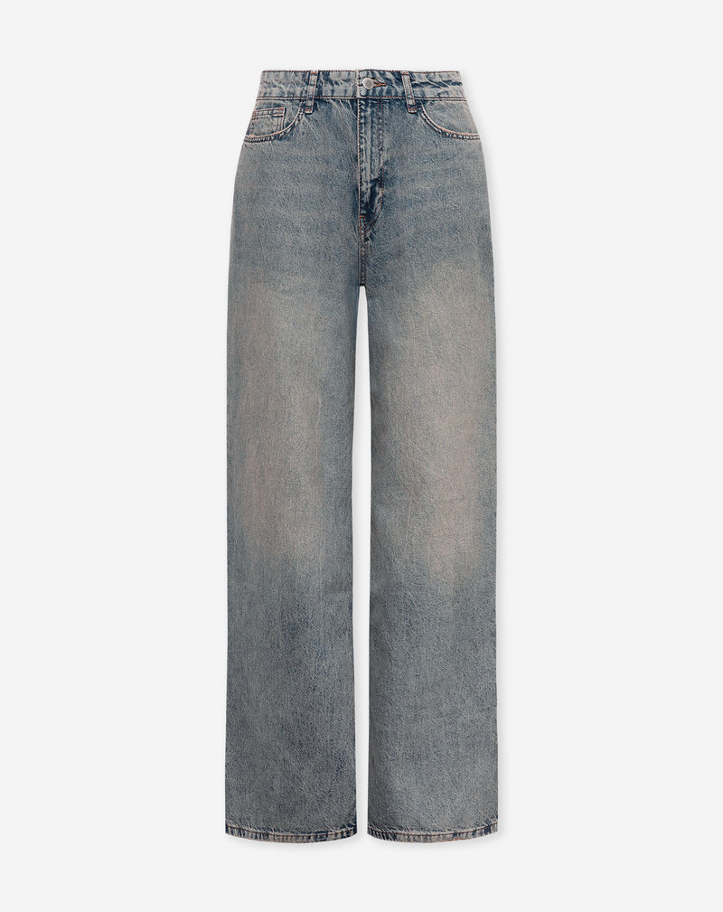 WIDE LEG JEANS VINTAGE BLAUW