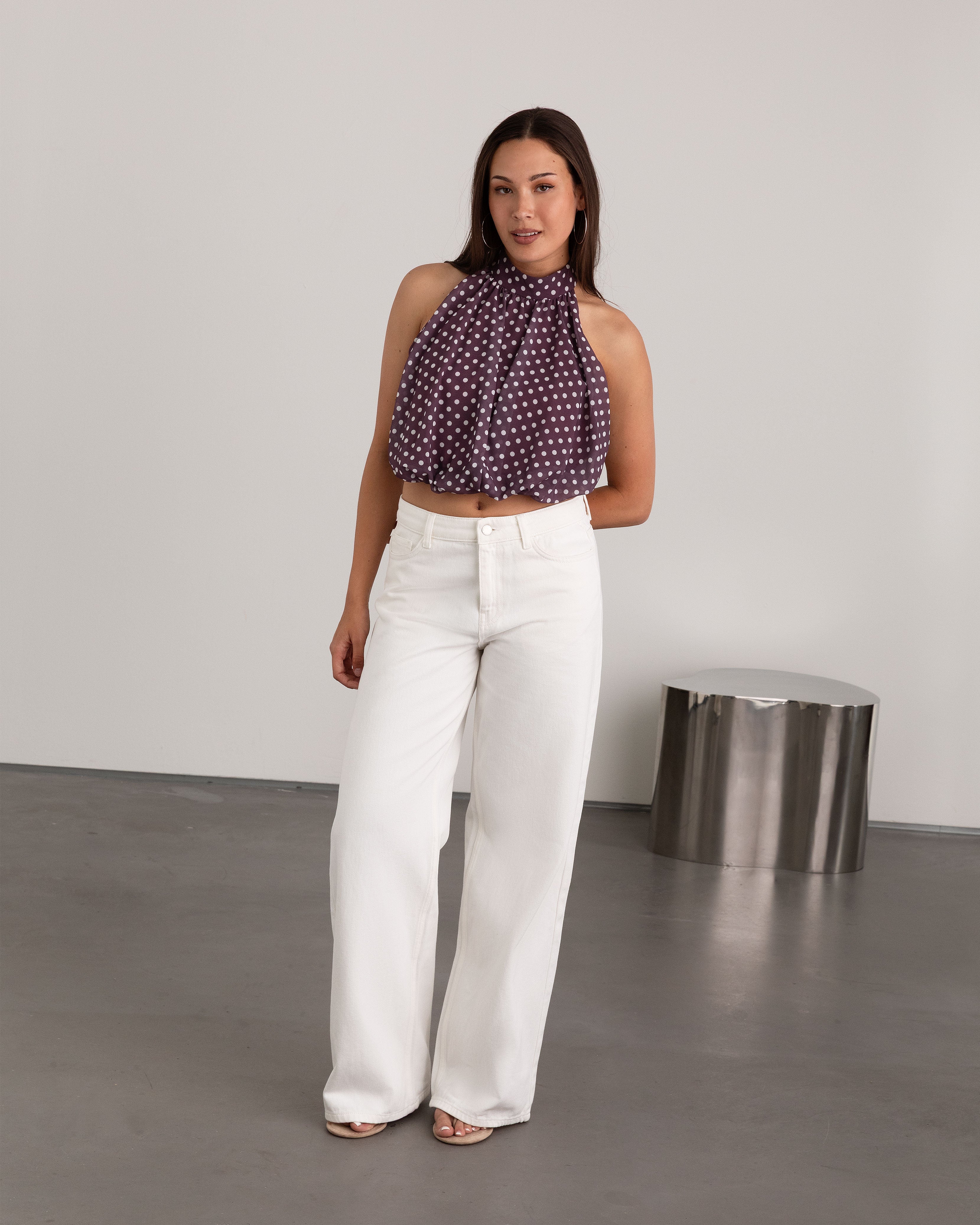 WIDE LEG JEANS WIT