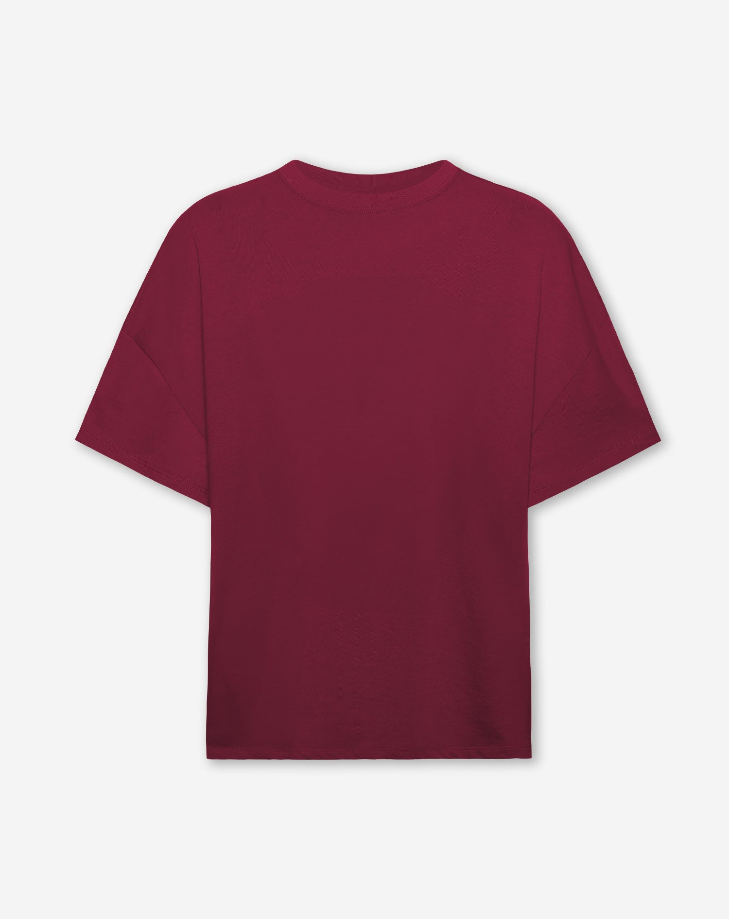 BASIC OVERSIZED TEE BURGUNDY